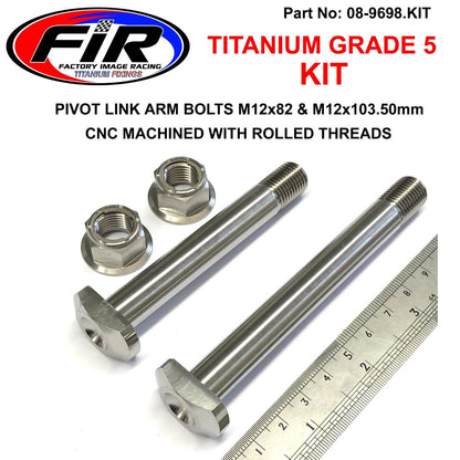 GR5 PIVOT ARMS BOLTS M12 KIT, 90130-MEN-840 BOLT, LINK (12X82), 90132-MKE-A00 BOLT, LINK B (12X103.5)