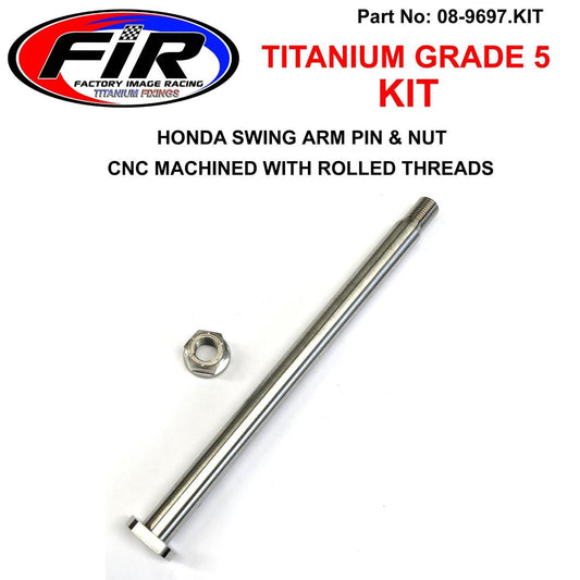 GR5 HONDA SWING ARM PIN & NUT, Ti-GR5 INSERT / M14x1.50mm / EACH, 52101-KZ4-J40 / 90305-KZ3-B01