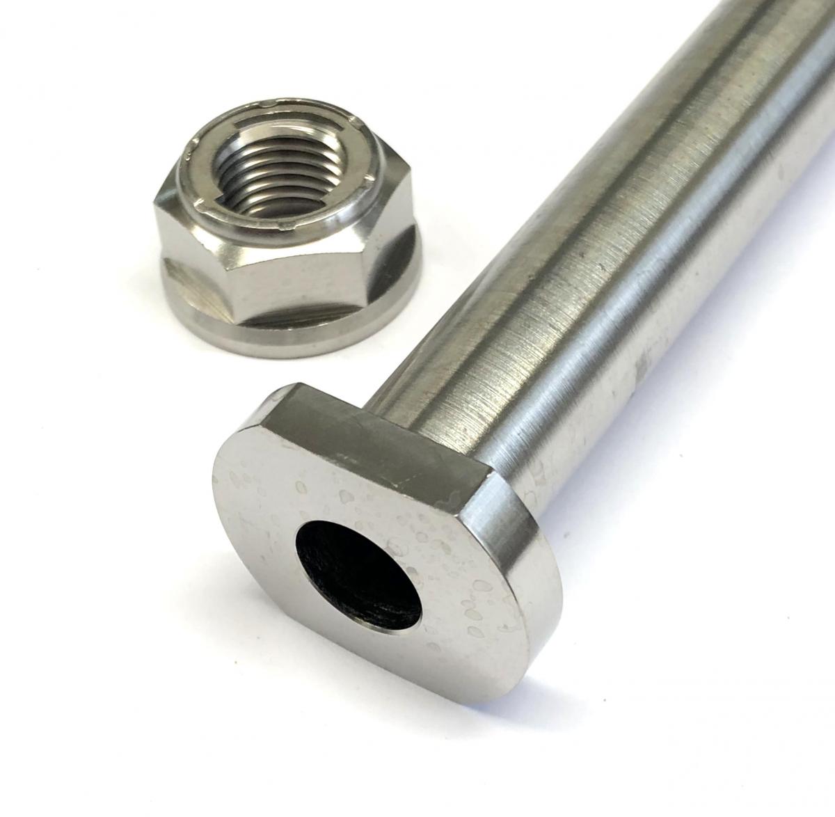 GR5 HONDA SWING ARM PIN & NUT, Ti-GR5 INSERT / M14x1.50mm / EACH, 52101-KZ4-J40 / 90305-KZ3-B01