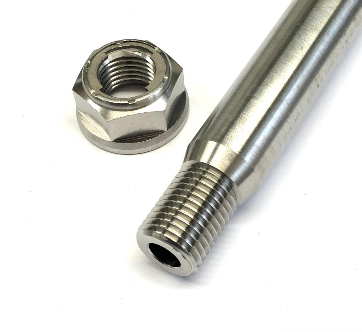 GR5 HONDA SWING ARM PIN & NUT, Ti-GR5 INSERT / M14x1.50mm / EACH, 52101-KZ4-J40 / 90305-KZ3-B01