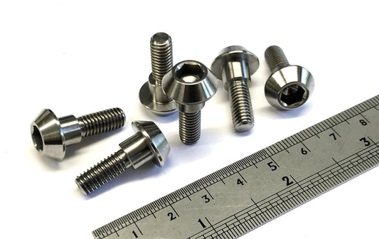 GR5 YAMAHA BOLT DISC M6 / With BOSS, TITANIUM / PACK 6 90109-064G6-00, 90109-06254-00