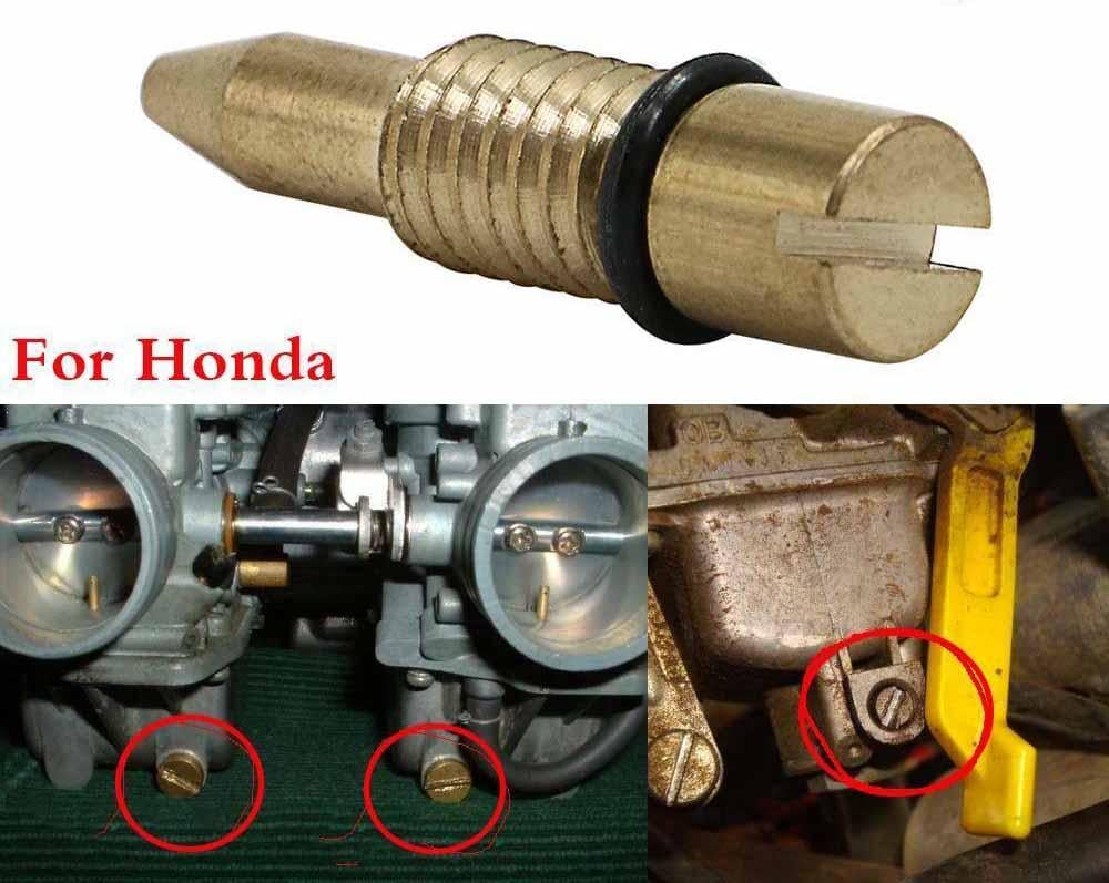 CARBURETOR FLOAT BOWL DRAIN SCREW SET OF 4 76-03 HONDA XL XR CB CM CX GL