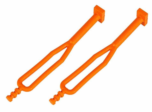 RUBBER STRAP KIT/2 ORANGE 50303018000, SIDE-STAND KICK-STAND STRAP