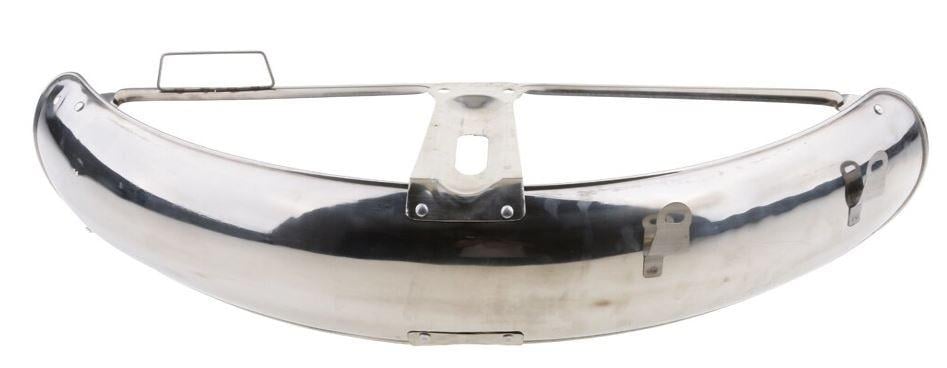 FRONT FENDER UNIVERSAL CHROME, HONDA CG125STEEL CHROME PLATED