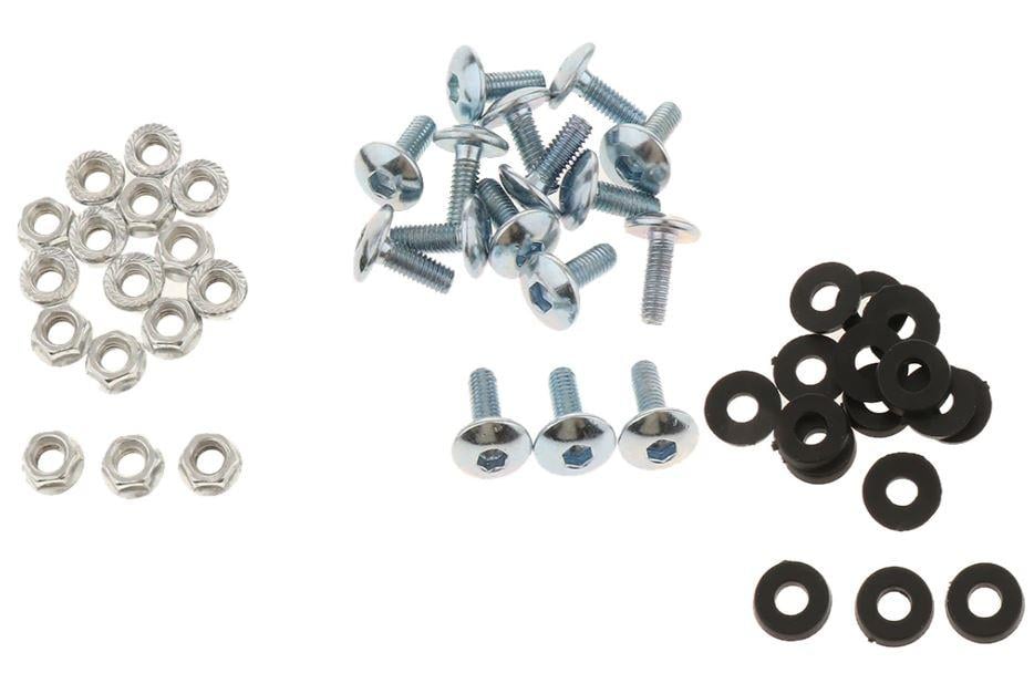 M6 x 16 SCREW CHROME 16pcs, ALLEN KEY HEXAGON