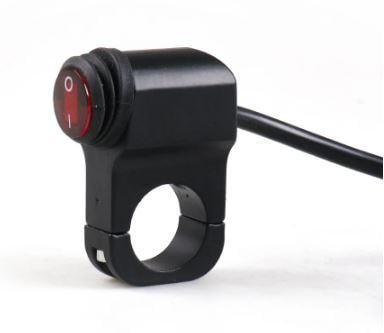 HANDLEBAR SWITCH 22mm LIGHTS ON OFF WATERPROOF