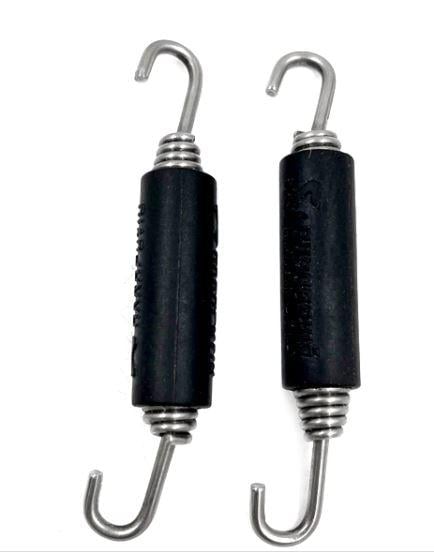 EXHAUST SPRING 90mm PK-2 SWIVEL BOTH ENDS WITH ANTI VIBRATION RUBBER
