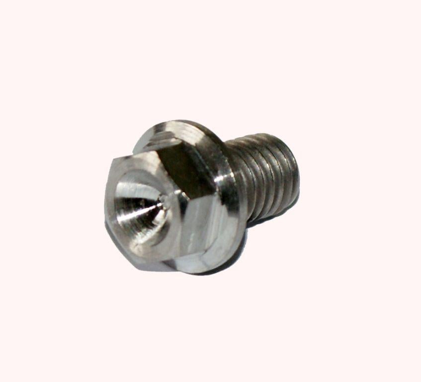TITANIUM GR5 BOLT M8 x 12mm EACH, FLANGE OD: 14mm / HEX SIZE: 10mm, /