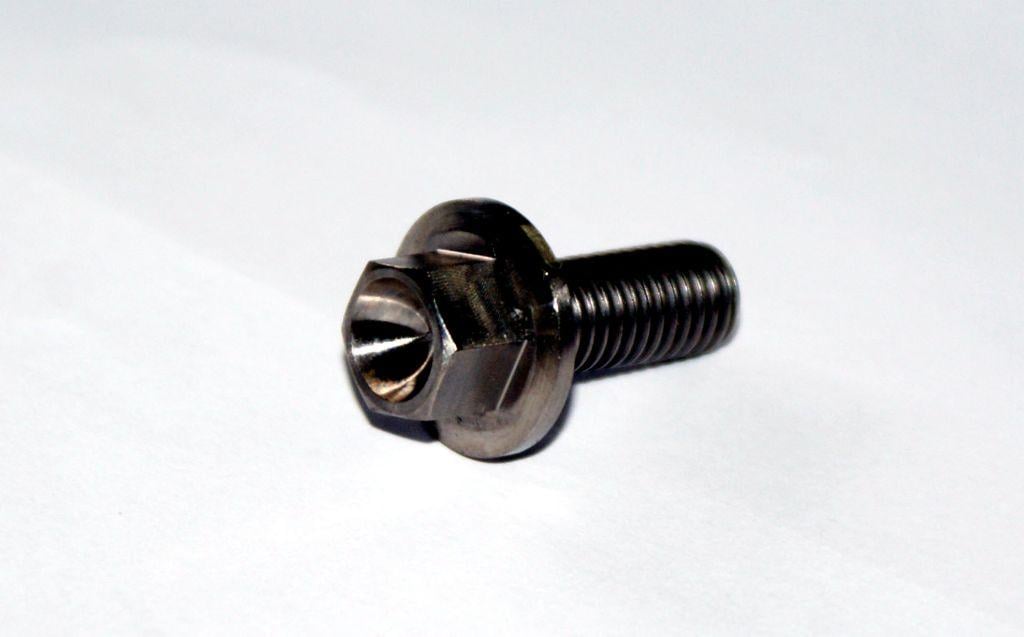 TITANIUM GR5 BOLT M8 x 20mm EACH, FLANGE OD: 17mm / HEX SIZE: 10mm, /