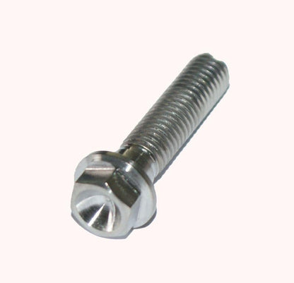 TITANIUM GR5 BOLT M8 x 35mm EACH, FLANGE OD: 14mm / HEX SIZE: 10mm, /