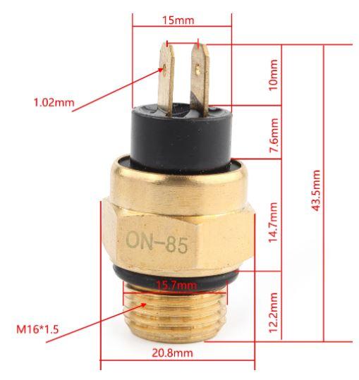 RADIATOR WATER TEMPERATURE SENSOR M16 X 1.5mm 78035045000 59011079000 59011079100