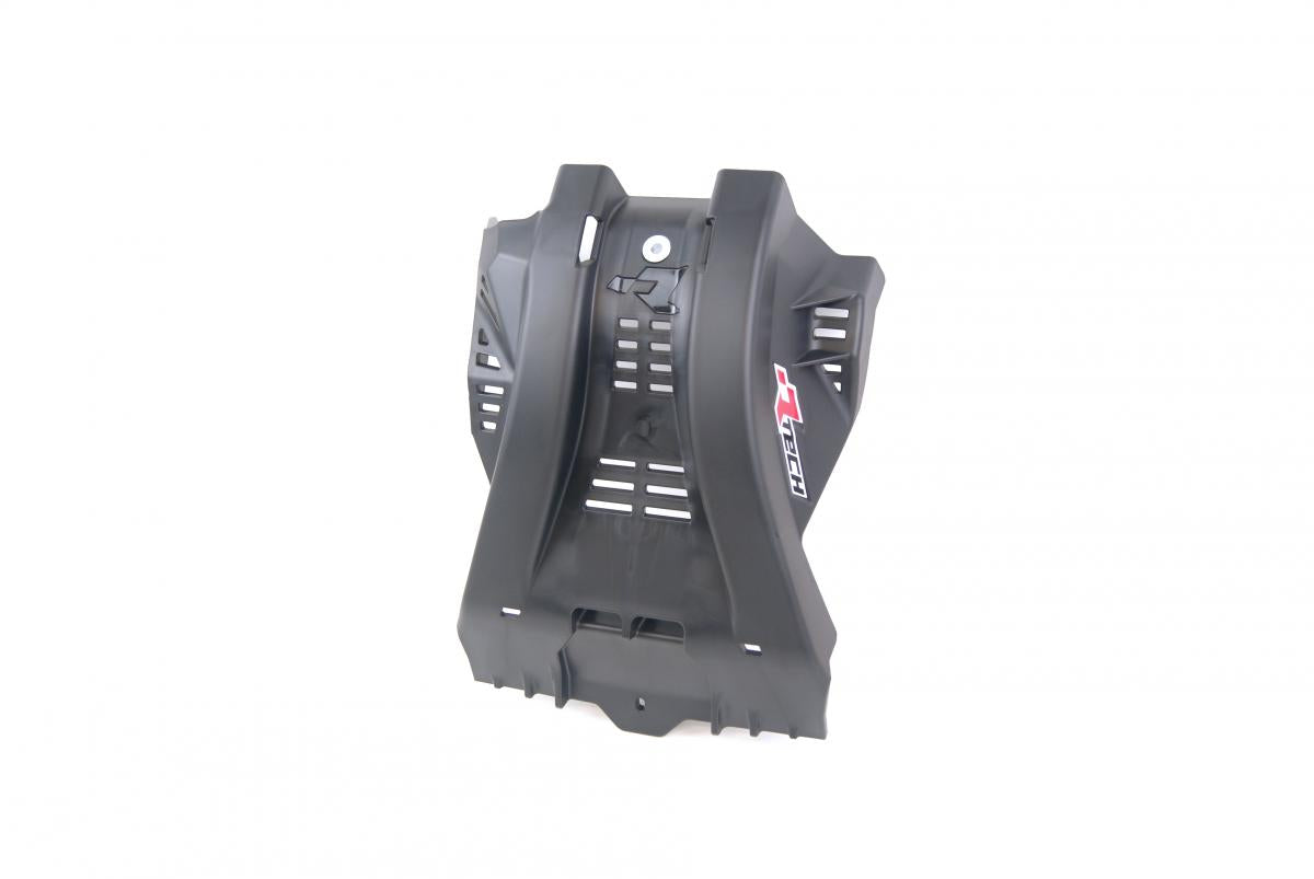 PLASTIC SKID PLATE YAMAHA YZ125/X 2005-25, RTECH R-PMYZ0NR0125, PLASTIC ENGINE COVER BLACK