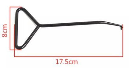 SPRING HOOK D-HANDLE PULLER TOOL 175mm STAINLESS STEEL BLACK PLATED