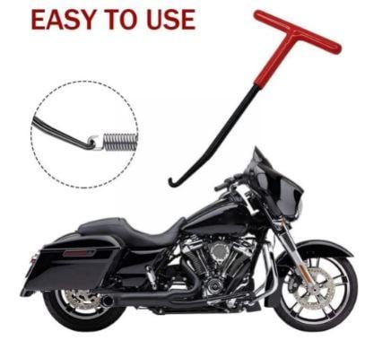SPRING PULL SOFT GRIP T-HANDLE 160mm, EXHAUST SPRING HOOK PULLER
