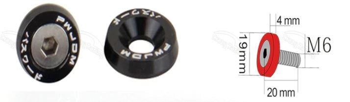 BOLT & WASHER PACK-10 BLACK