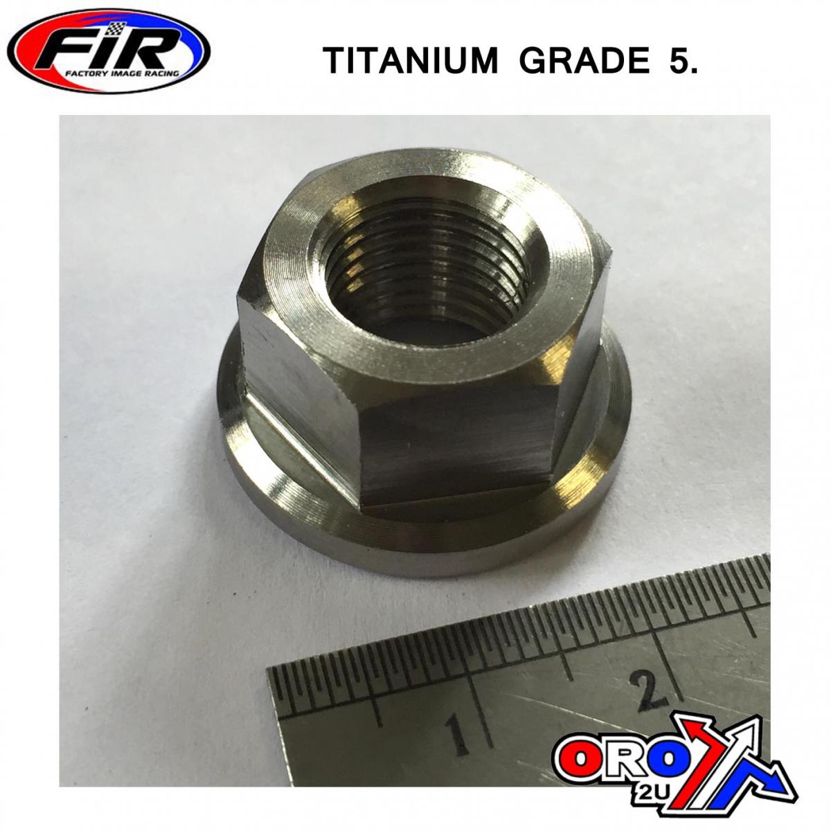 TITANIUM M12X1.25mm FLANGE NUT, TITANIUM GRADE 5 / EACH