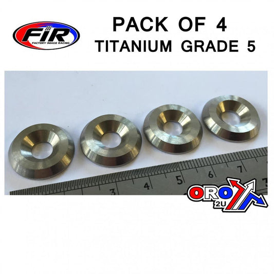 TITANIUM M6 CSK WASHER PK4, TITANIUM GRADE 5 / PACK OF 4