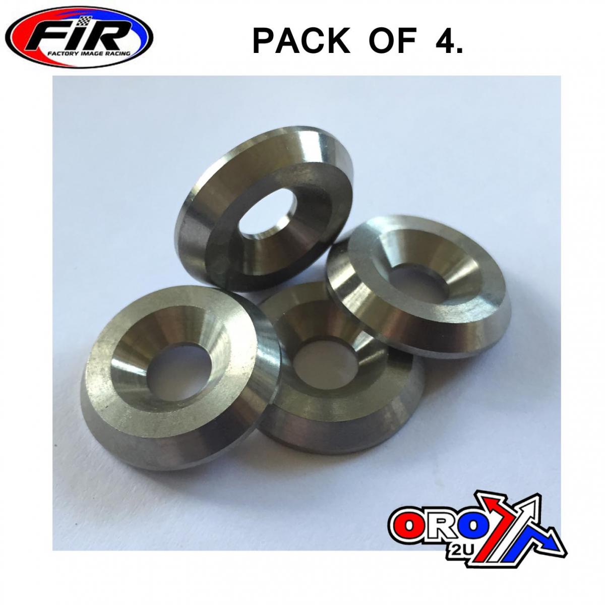 TITANIUM M6 CSK WASHER PK4, TITANIUM GRADE 5 / PACK OF 4