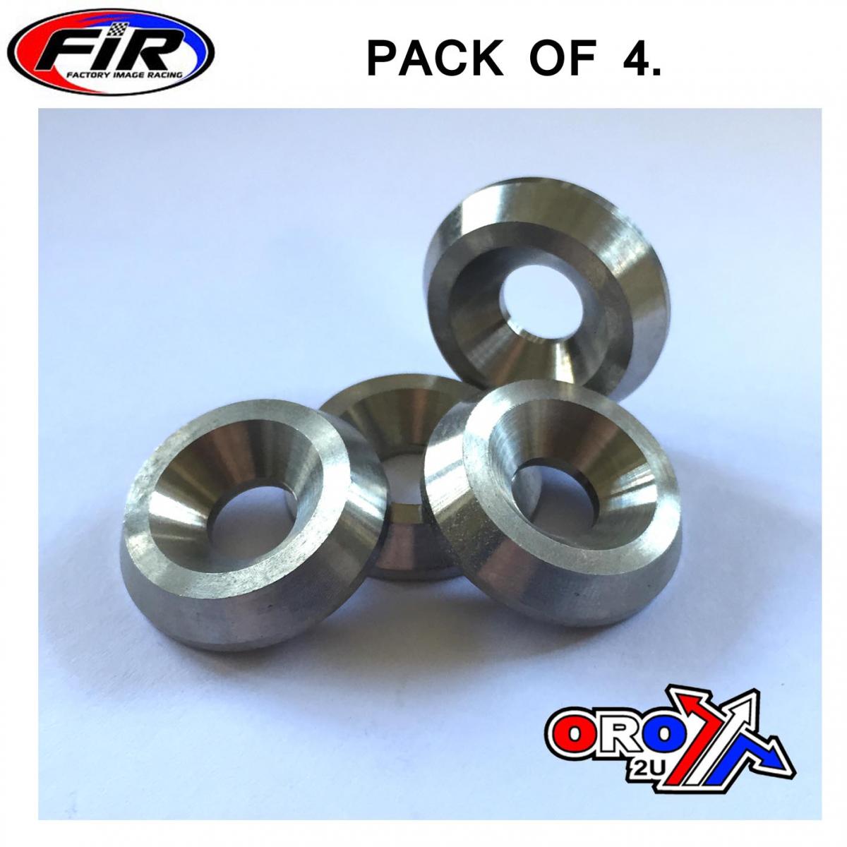 TITANIUM M8 CSK WASHER PK4, TITANIUM GRADE 5 / PACK OF 4