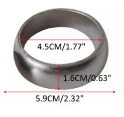 PACK OF 2 EXHAUST GASKET CONNECTOR POLARIS 3610047