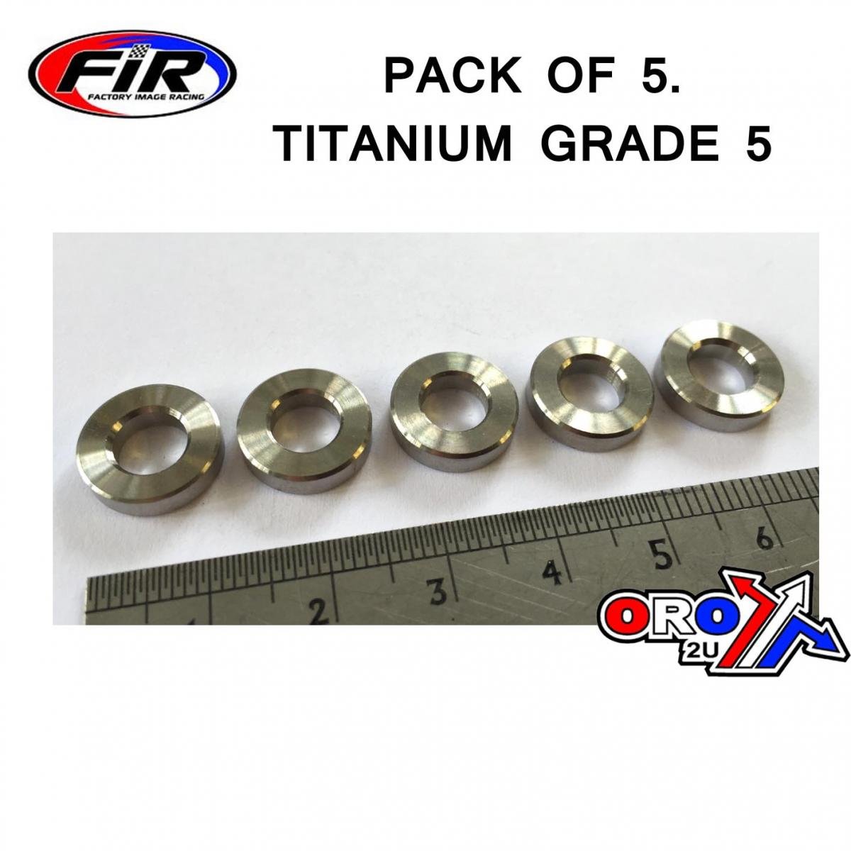 TITANIUM SPACER 6.50X3.00mm, TITANIUM GRADE 5 / PACK OF 5