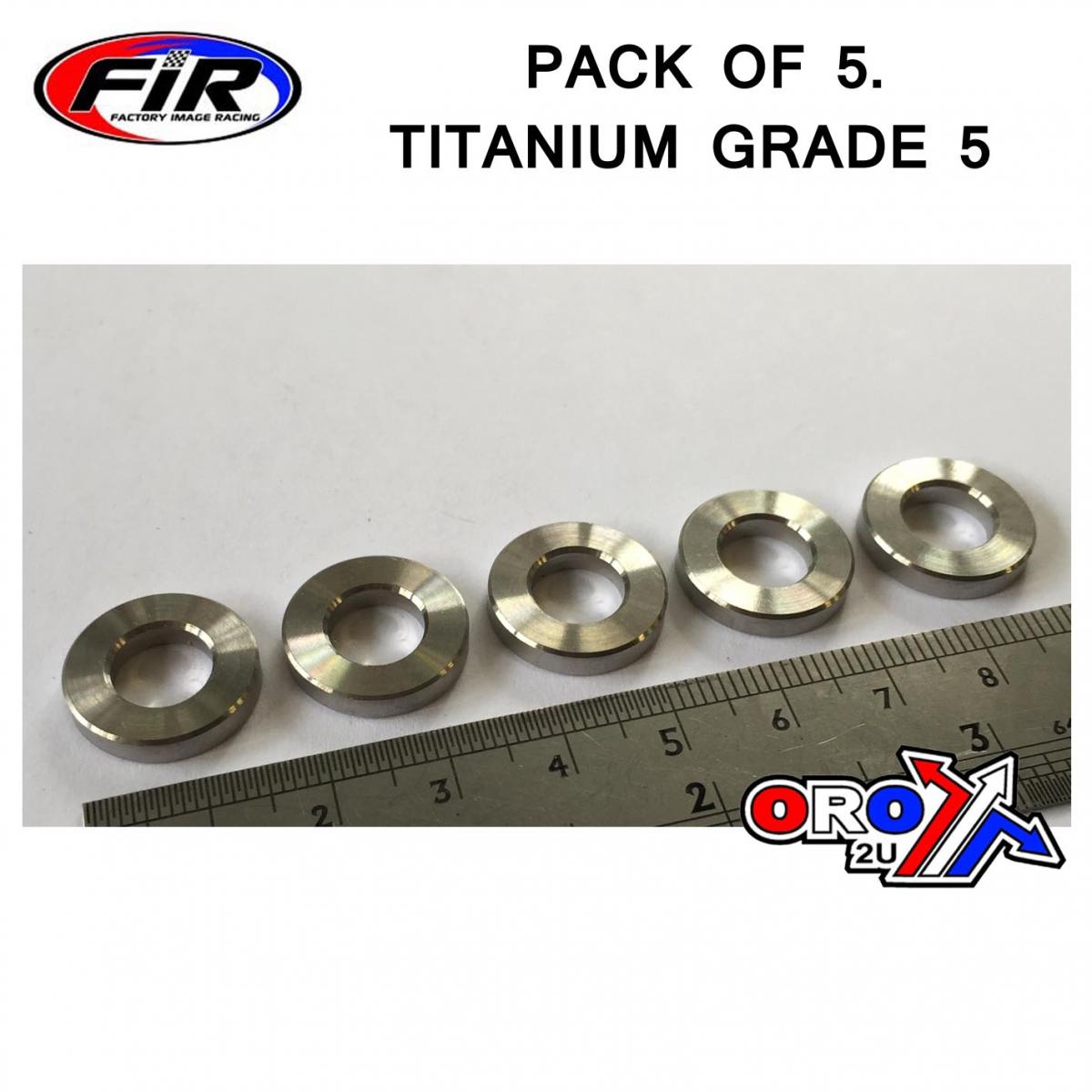 TITANIUM SPACER 8.50X3.00mm, TITANIUM GRADE 5 / PACK OF 5