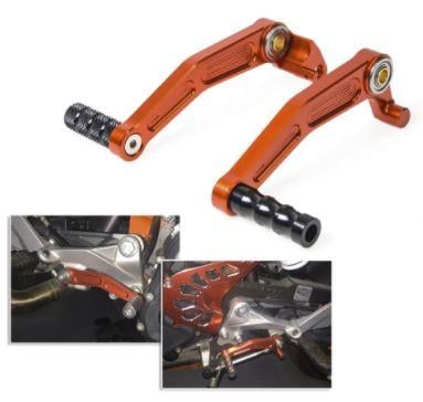 FOOT BRAKE LEVER GEAR SHIFT SET ORANGE 2011-2016 KTM 125 DUKE RC 200 390 125