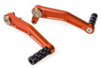 FOOT BRAKE LEVER GEAR SHIFT SET ORANGE 2011-2016 KTM 125 DUKE RC 200 390 125
