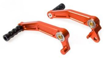 FOOT BRAKE LEVER GEAR SHIFT SET ORANGE 2011-2016 KTM 125 DUKE RC 200 390 125