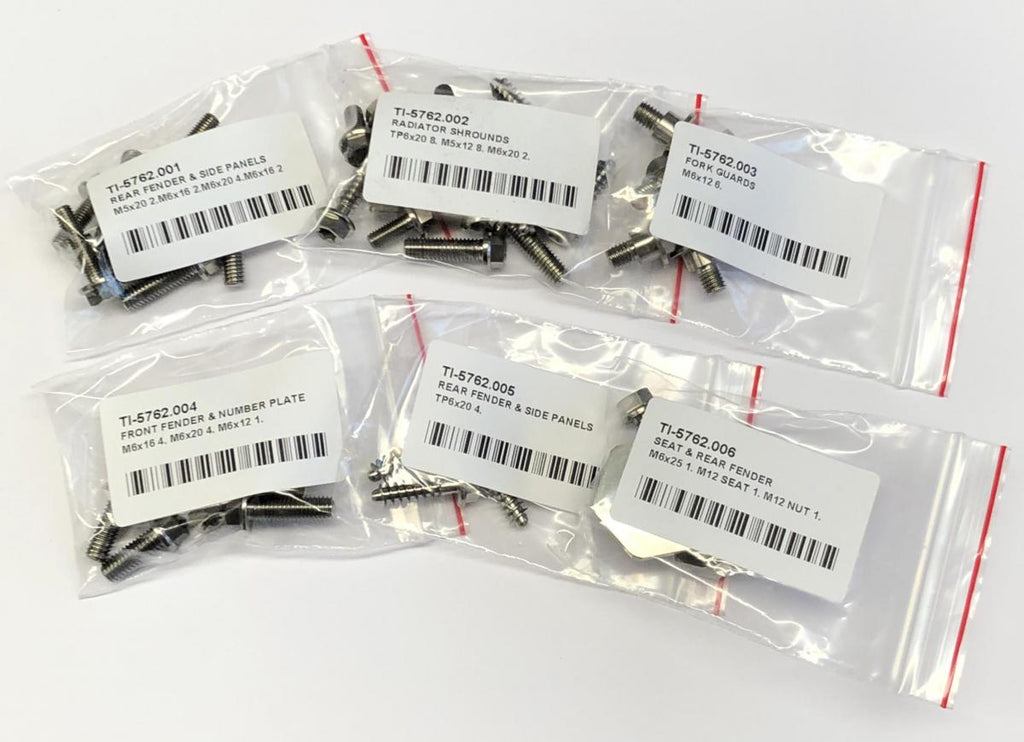 TITANIUM PLASTIC BOLT KIT 03-16 KTM SX XC EXC XC-W MXC SX-F XC-F XCF-W EXC-F KTM-PFK1
