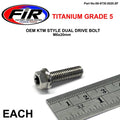 GR5 DUAL/D KTM BOLT 6x20mm EA, TITANIUM / KTM OEM 0015060203