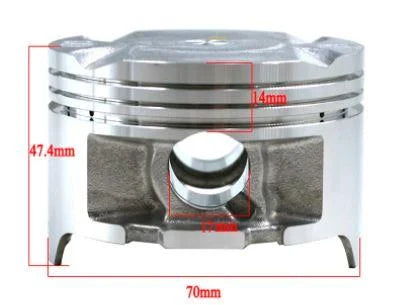 PISTON KIT 70.00mm HONDA XL250 NX250 13010-KW3-000 13011-KW3-000