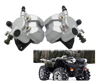 BRAKE CALIPER FRONT SET 02-07 SUZUKI EIGER VINSON 400 500 BLACK BRACKETS 59100-38F30-999 BLACK BRACKET