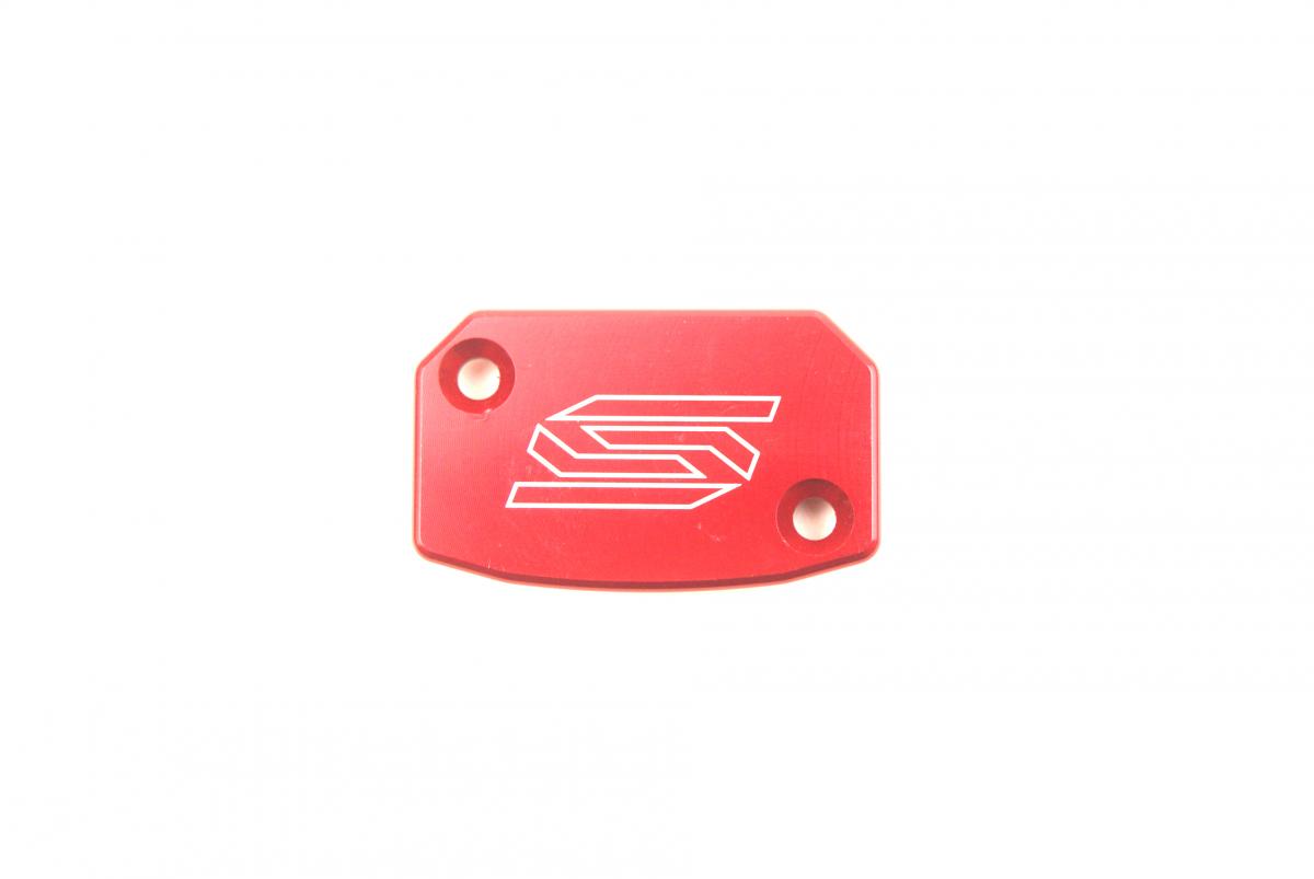 FRONT BRAKE RESERVOIR COVER RED 04-26 BETA GASGAS HUSABERG HUSQVARNA KTM SHERCO TRIUMPH SCAR 5801RD