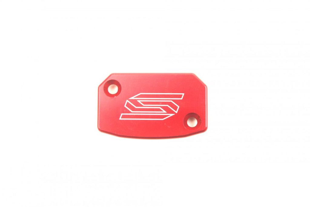 FRONT BRAKE RESERVOIR COVER RED 04-26 BETA GASGAS HUSABERG HUSQVARNA KTM SHERCO TRIUMPH SCAR 5801RD