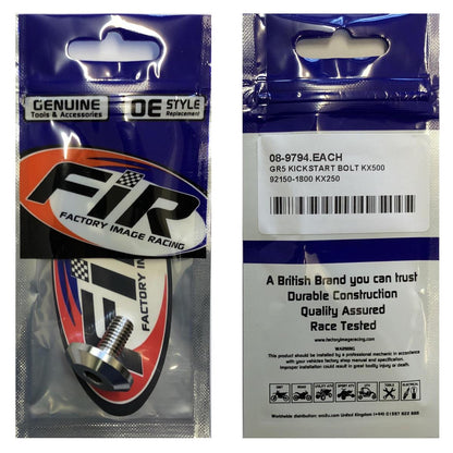 GR5 KICKSTART BOLT KX500, 92150-1800 KX250 KXF, FACTROY IMAGE RACING
