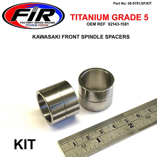 GR5 FRONT SPACER KIT KX500 250 125, 92143-1581 WHEEL SPACERS FRONT, 11-1027 / FACTROY IMAGE RACING
