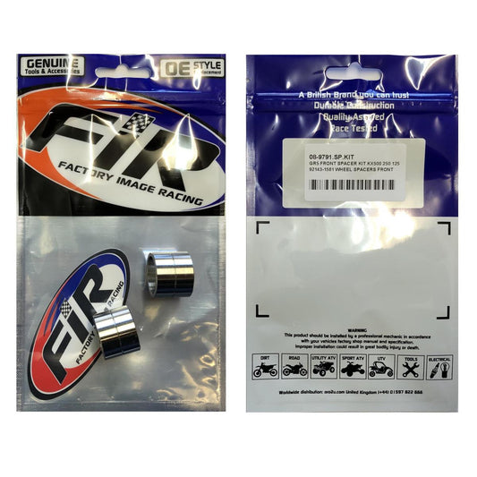 GR5 FRONT SPACER KIT KX500 250 125, 92143-1581 WHEEL SPACERS FRONT, 11-1027 / FACTROY IMAGE RACING