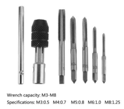 TAP WRENCH & TAP KIT 3-8mm