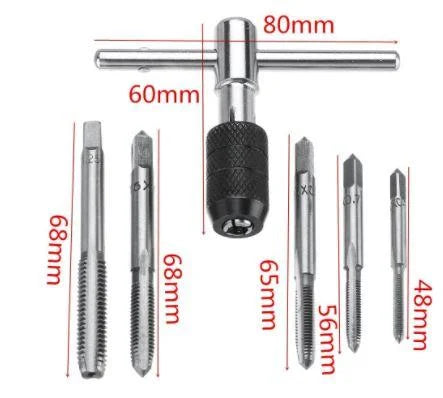TAP WRENCH & TAP KIT 3-8mm