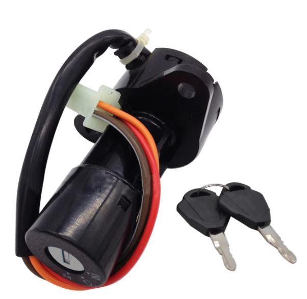 Ignition Switch 4 Wire Lock With 2 Keys, Suzuki GS125
