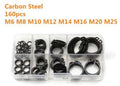 BOX EXTERNAL CIRCLIPS 160pcs 6-25mm