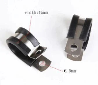 CUSHION TUBE CLAMP KIT 52PCS 6-19MM HOSE BRAKE & CLUTCH P-CLIPS