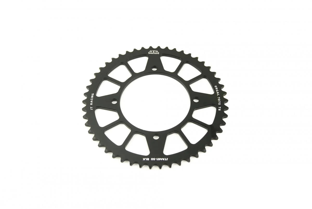 REAR SPROCKET ALLOY BLACK 4-HOLE, JTA461.50 7075-T6 Aluminium