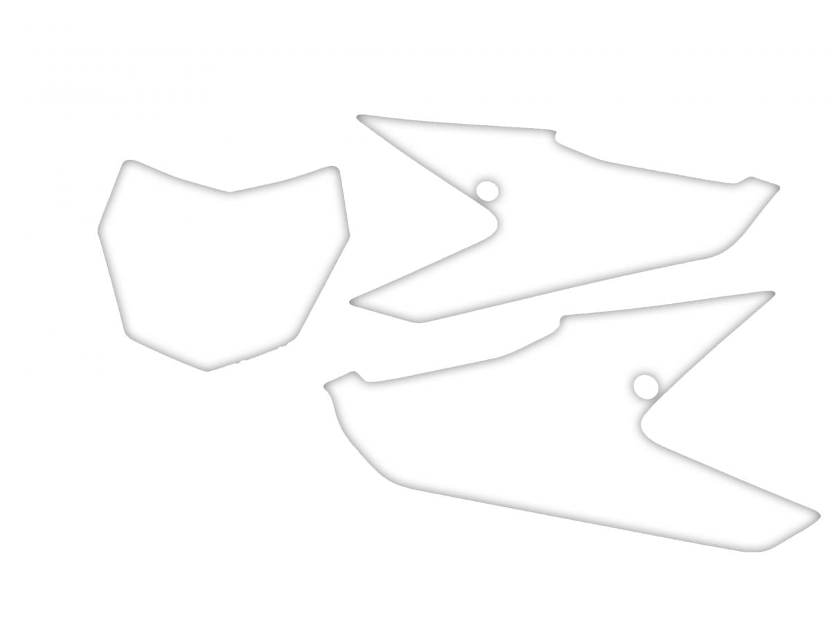 FANTIC XX 2021-2024 PRE CUTS, BLACKBIRD 3F00/10 WHITE, NUMBER BOARD BACKGROUNDS