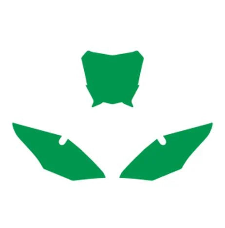 GASGAS 2-STROKE EC 21-23 PRE CUTS, BLACKBIRD 3911/30 GREEN, NUMBER BOARD BACKGROUNDS