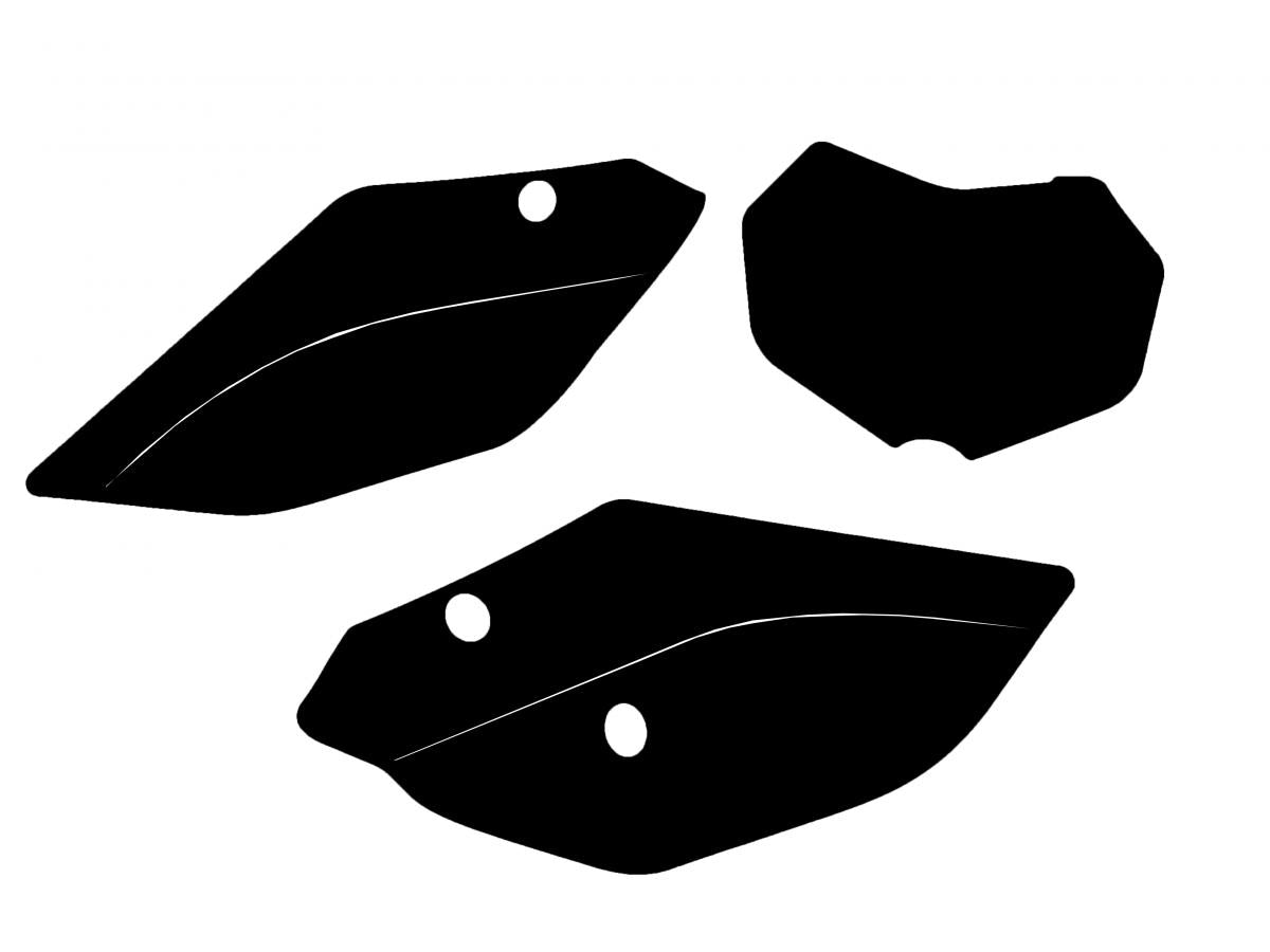 TM 2-STROKE ENDURO 22-25 PRE CUTS, BLACKBIRD 3821/20 BLACK, NUMBER BOARD BACKGROUNDS