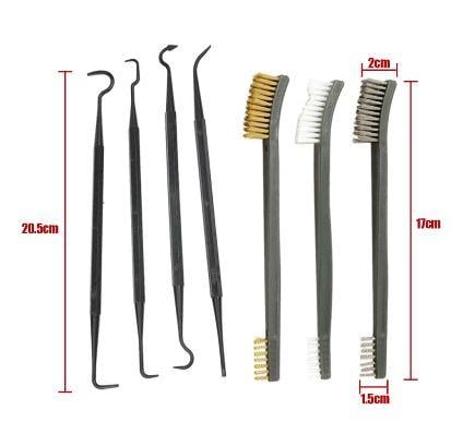 7 PCS DETAILING CLEANING WIRE BRUSH & NYLON PICK KIT