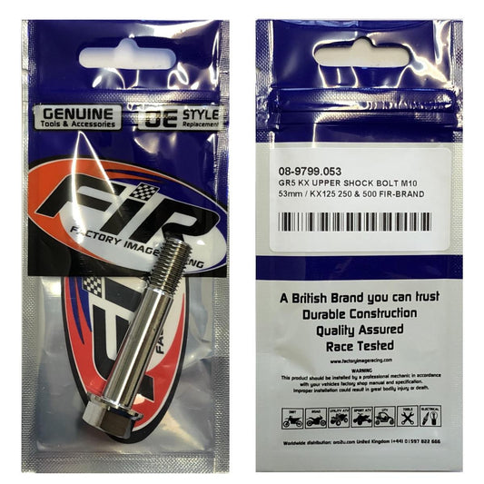 GR5 KX UPPER SHOCK BOLT M10, 53mm / KX125 250 & 500 92002-1936