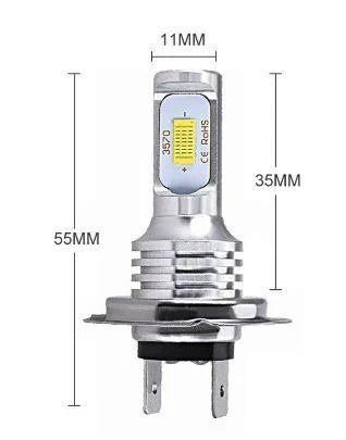 PACK OF 2 LED BULB 12V 8000LM H7 45/40W KTM HEADLIGHT 54611038012